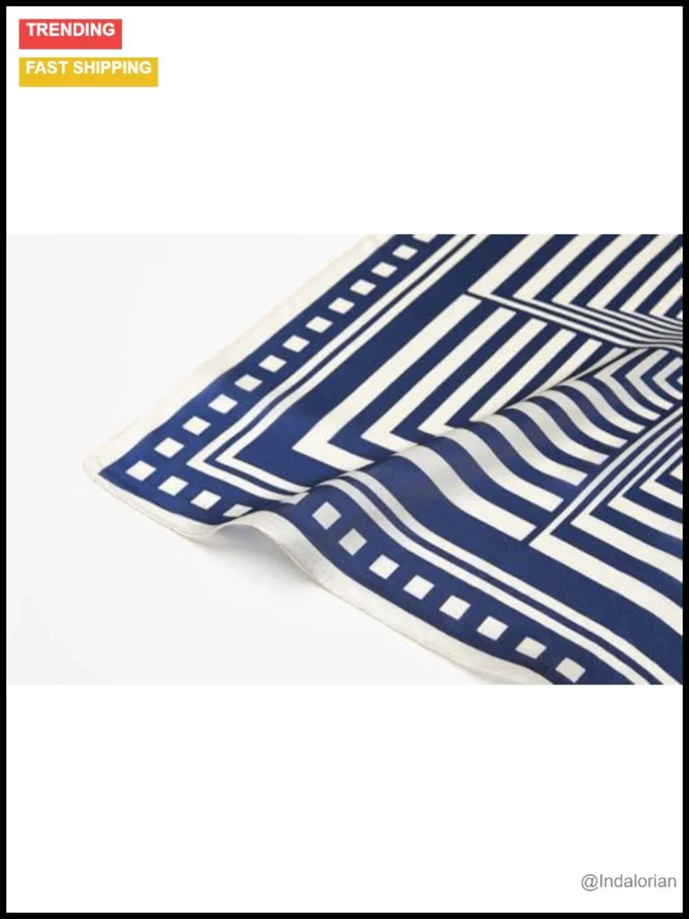 100% Mulberry Silk Square Scarf 21x21 Lightweight Business Casual Neckerchief